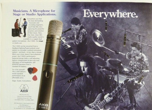Retro magazine advert 1992 akg - advert,